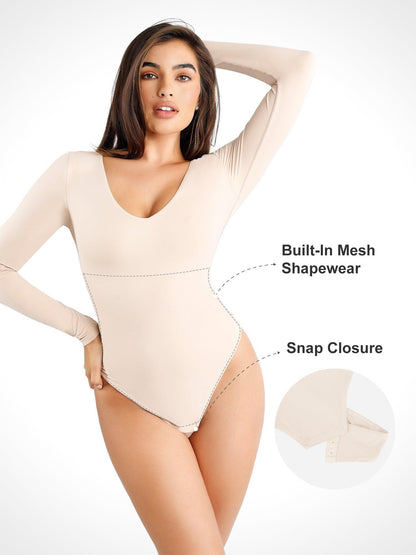 Shapewear Cloudsense Seamless Slimming Thong Bodysuits