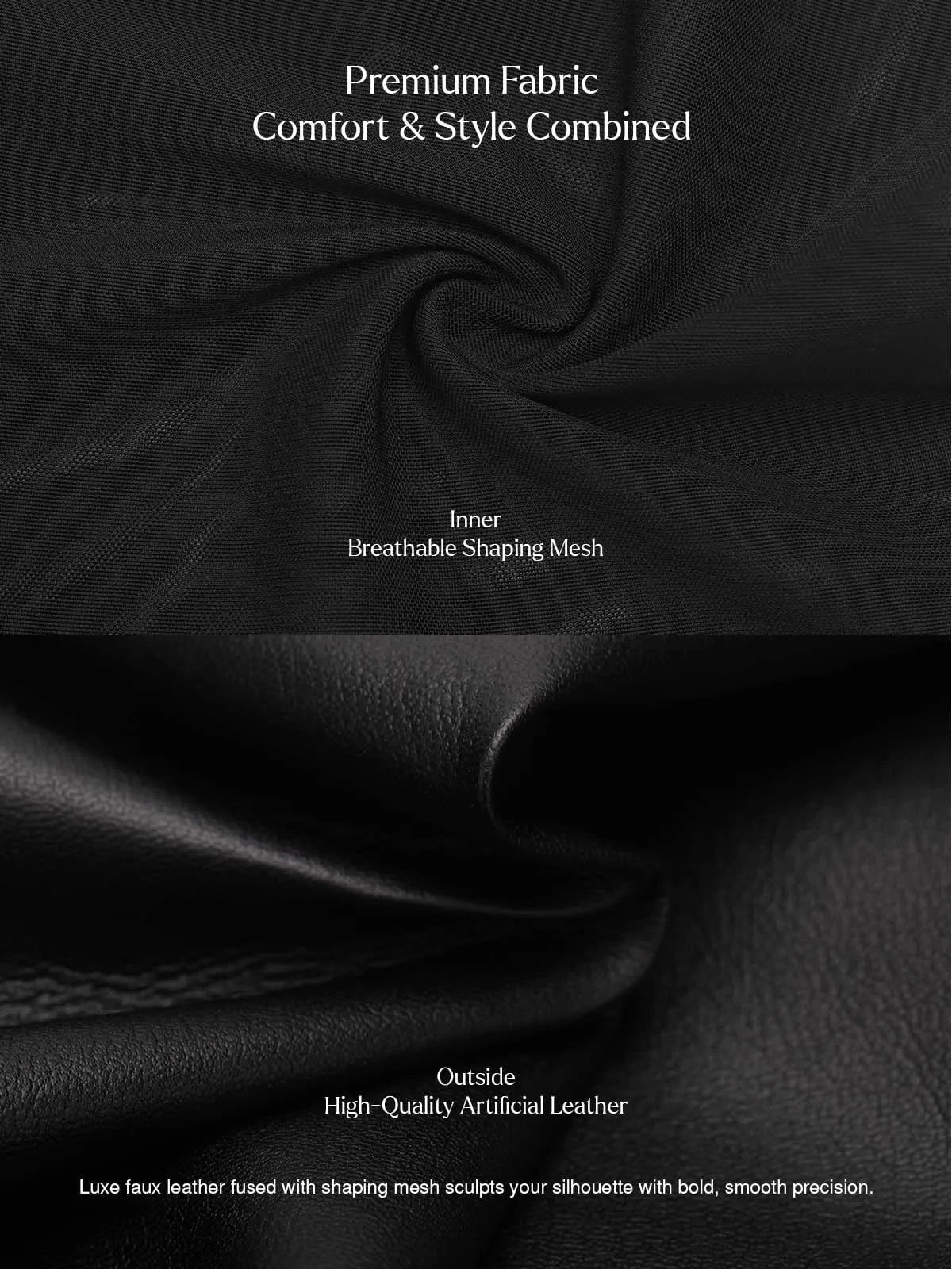 Faux Leather High Waisted Wide Leg Pants