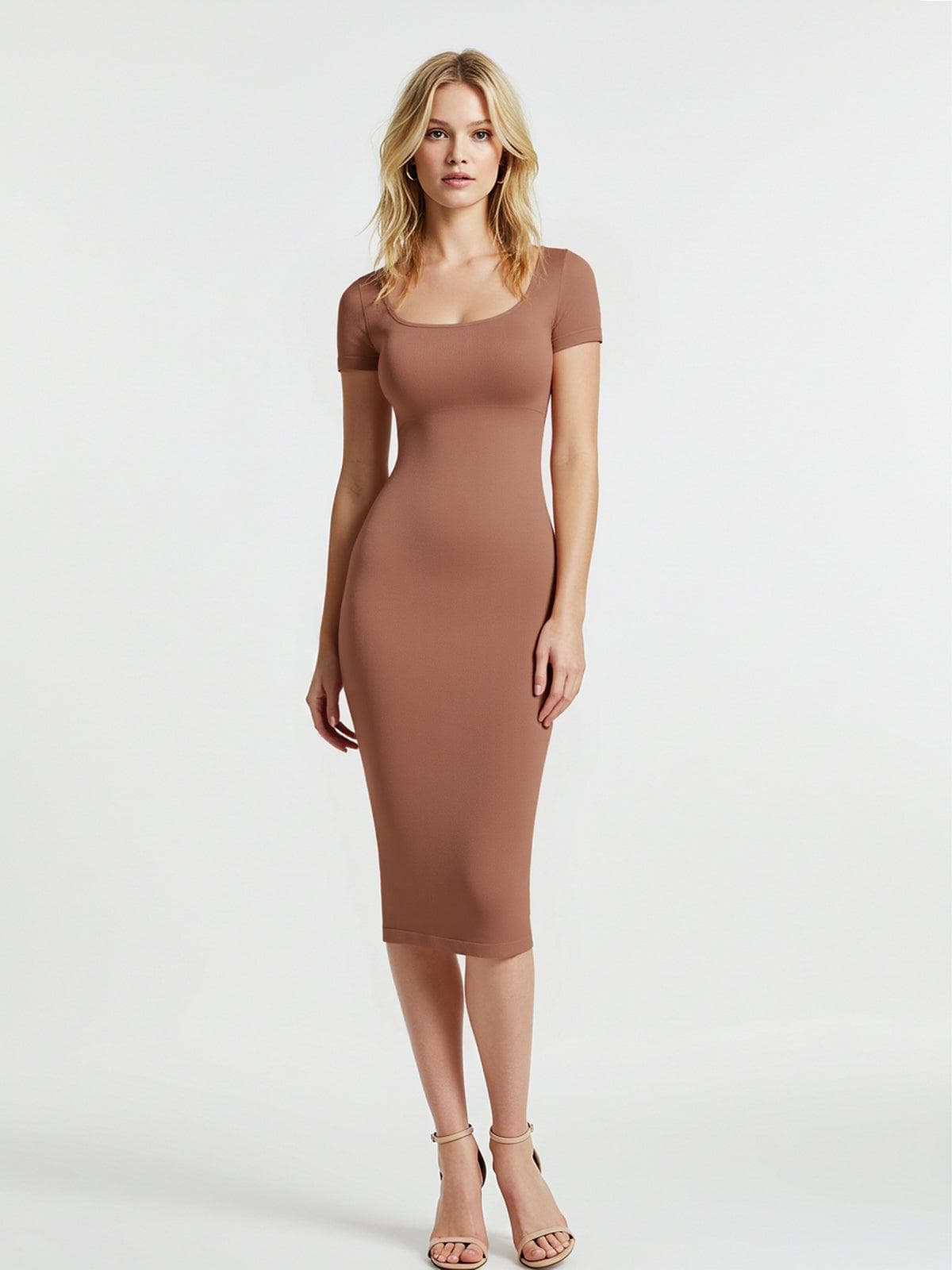 Shapewear Eco-Friendly Sculpting Midi Dress Set