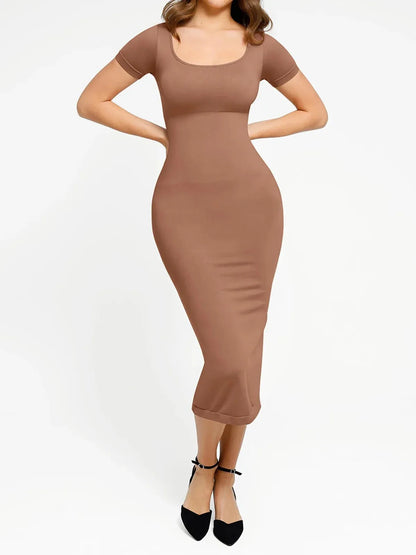 Shapewear Eco-Friendly Sculpting Midi Dress Set
