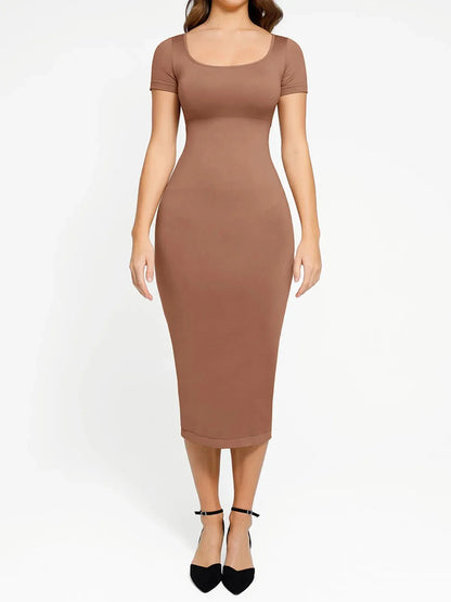 Shapewear Eco-Friendly Sculpting Midi Dress Set