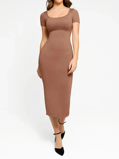 Shapewear Eco-Friendly Sculpting Midi Dress Set