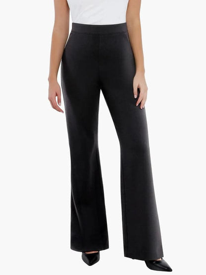 Velvet Wide-Leg Sculpting Trousers
