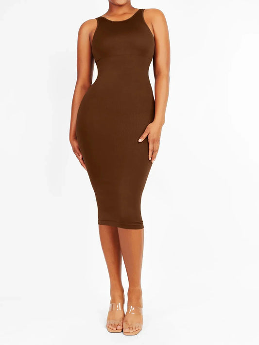 Shapewear Eco-Friendly Sculpting Midi Dress Set