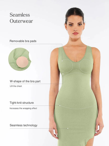 Shapewear Sleeveless Sculpting Dress Set
