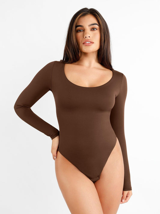 Body sculptant à encolure dégagée CloudSense Shapewear